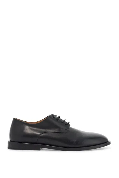Marsèll Marsell Black Calf Leather Derby Shoes With Glossy Finish