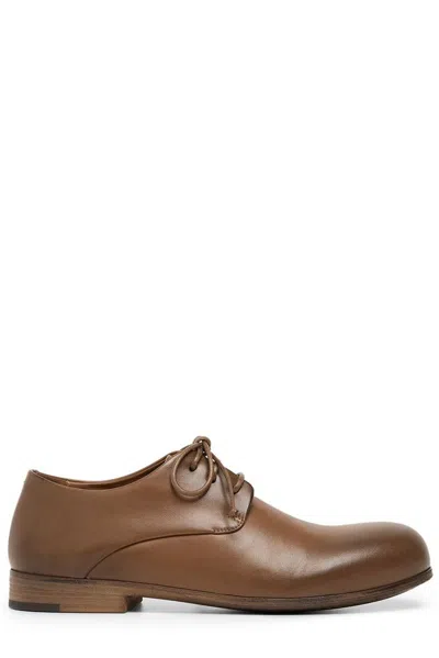 Marsèll Zucca Media Leather Derby Shoes In Brown