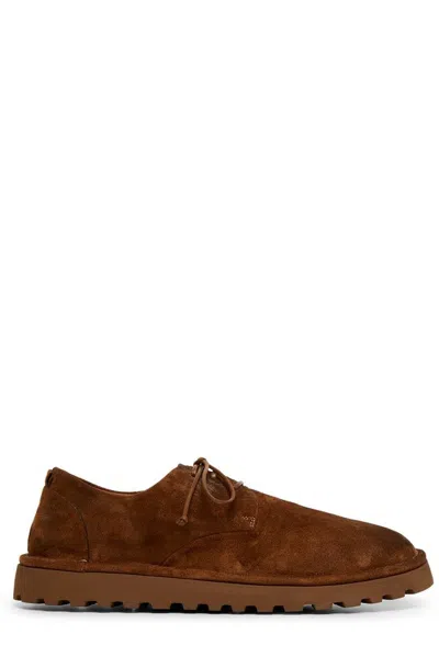 Marsèll Sancrispa Suede Derby Shoes In Brown