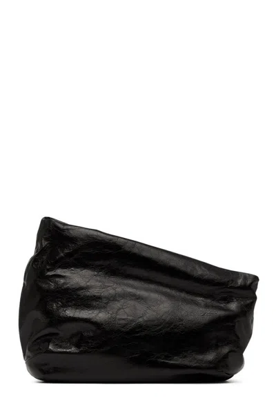 Marsèll Fanta Asymmetric Leather Clutch Bag In Black