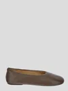Marsèll Woman Ballet Flats Dark Brown Size 10 Calfskin In Chocolate
