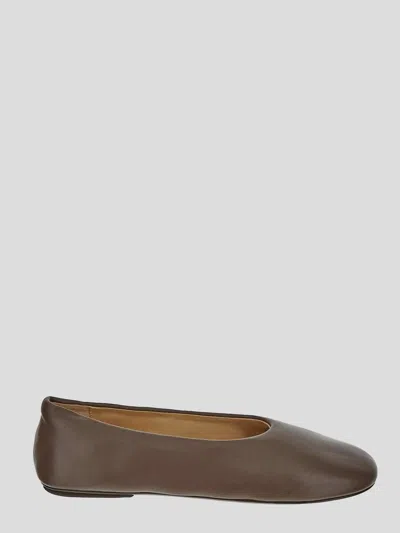 Marsèll Woman Ballet Flats Dark Brown Size 10 Calfskin In Brown