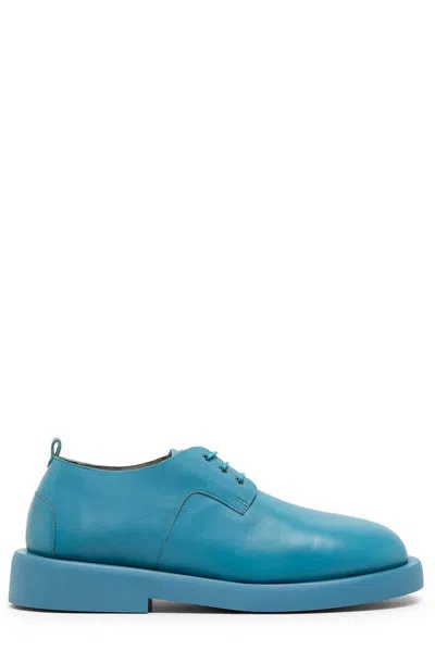 Marsèll Gommello Leather Derby Shoes In Blue