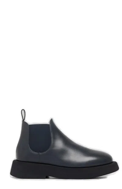 Marsèll Gommellone Leather Chelsea Boots In Blue