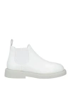 Marsèll Man Ankle Boots Ivory Size 9 Calfskin In White