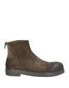 Marsèll Man Ankle Boots Khaki Size 10 Leather In Beige