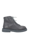 Marsèll Man Ankle Boots Lead Size 9 Calfskin In Grey