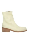 Marsèll Man Ankle Boots Pastel Yellow Size 9 Calfskin