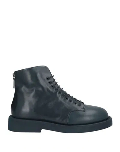 Marsèll Man Ankle Boots Midnight Blue Size 9 Calfskin