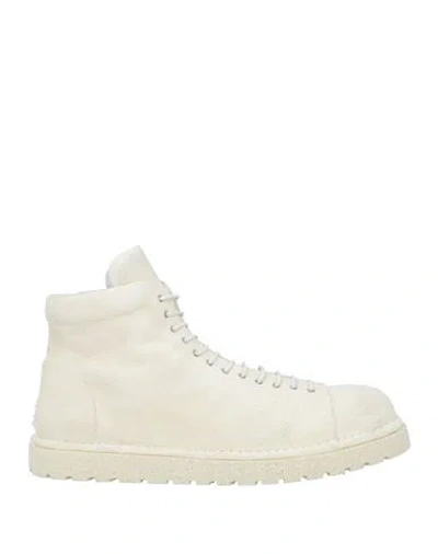 Marsèll Man Ankle Boots Off White Size 8 Leather