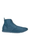 Marsèll Man Ankle Boots Turquoise Size 9 Leather In Blue