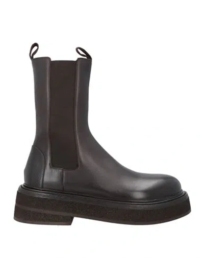 Marsèll Man Boot Dark Brown Size 11 Calfskin
