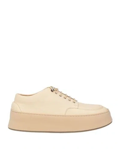 Marsèll Man Lace-up Shoes Beige Size 11 Soft Leather