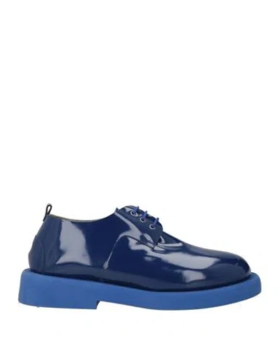 Marsèll Patent-leather Derby Shoes In Blue