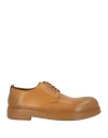 Marsèll Man Lace-up Shoes Camel Size 9 Calfskin In Beige