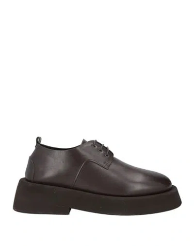 Marsèll Man Lace-up Shoes Dark Brown Size 9 Calfskin