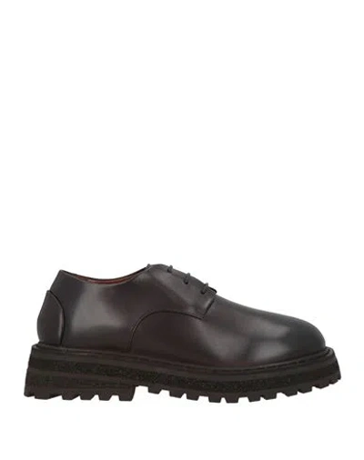 Marsèll Man Lace-up Shoes Dark Brown Size 9 Calfskin