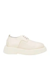 Marsèll Man Lace-up Shoes Pastel Yellow Size 9 Calfskin