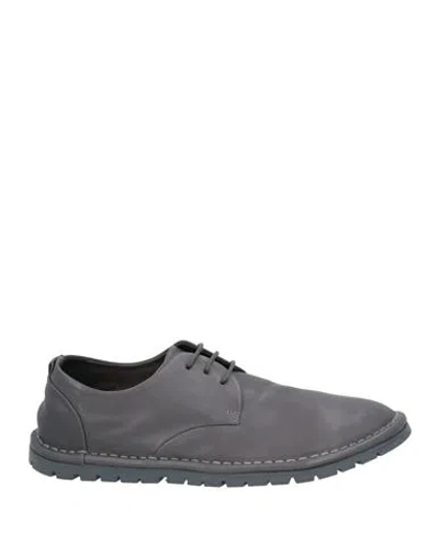 Marsèll Man Lace-up Shoes Lead Size 8 Calfskin In Grey