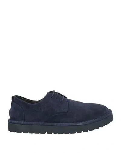 Marsèll Man Lace-up Shoes Midnight Blue Size 8 Leather