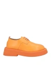 Marsèll Man Lace-up Shoes Orange Size 8 Calfskin