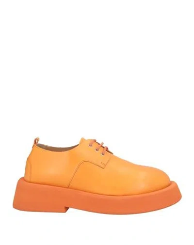 Marsèll Man Lace-up Shoes Orange Size 8 Calfskin