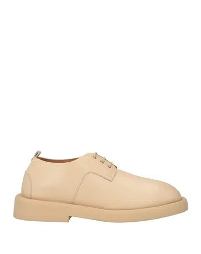 Marsèll Man Lace-up Shoes Beige Size 9.5 Calfskin