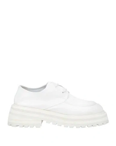 Marsèll Man Lace-up Shoes White Size 5.5 Leather