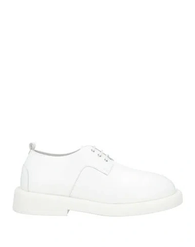 Marsèll Leather Derby Shoes In White