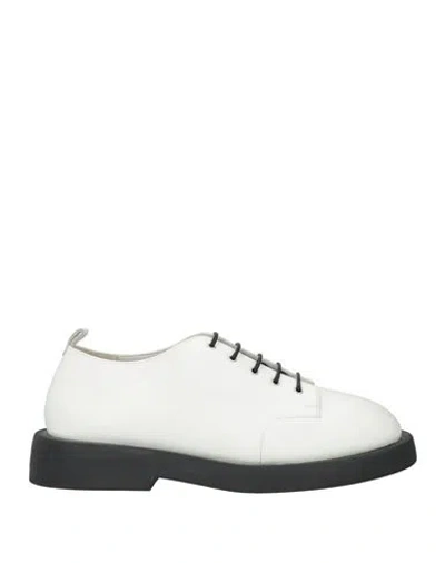 Marsèll Man Lace-up Shoes White Size 7 Calfskin