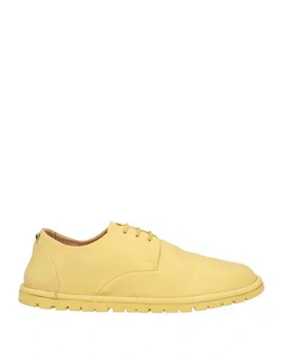 Marsèll Man Lace-up Shoes Yellow Size 9 Calfskin