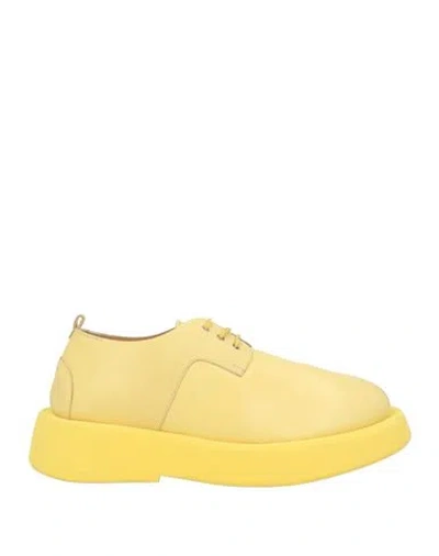 Marsèll Man Lace-up Shoes Yellow Size 9 Calfskin