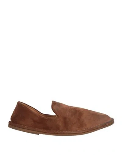 Marsèll Man Loafers Camel Size 9 Leather In Beige