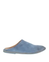 Marsèll Almond-toe Suede Slippers In Blue