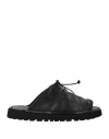Marsèll Man Sandals Black Size 9 Leather In Black