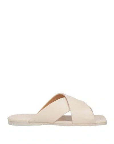 Marsèll Man Sandals Ivory Size 8 Calfskin In White