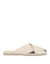 Marsèll Man Sandals Ivory Size 9 Leather In White