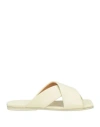 Marsèll Man Sandals Pastel Yellow Size 9 Calfskin In Yellow