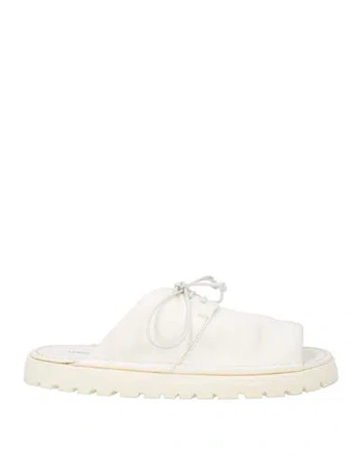 Marsèll Man Sandals White Size 9 Leather