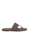 Marsèll Man Thong Sandal Chocolate Brown Size 9 Leather In Brown