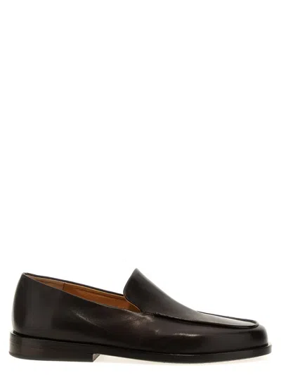 Marsèll Mocasso Leather Loafers In Dark Brown