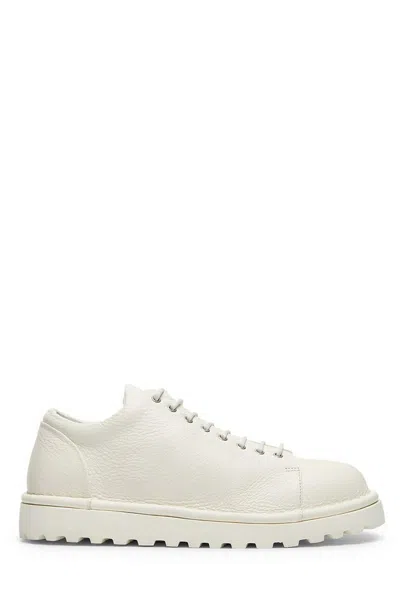 Marsèll Pallottola Pomice Leather Shoes In White