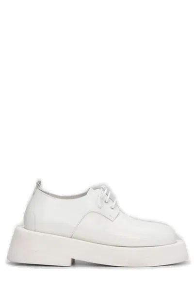 Marsèll Lace-up Chunky Leather Brogues In White