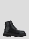 Marsèll Black Quadrarmato Boots In Black