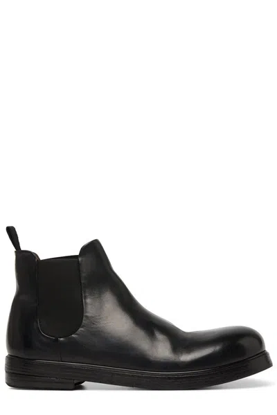 Marsèll Zucca Leather Boots In Black