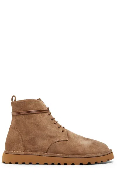 Marsèll Sancrispa Alta Suede Boots In Brown