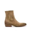 Marsèll Block Heel Ankle Boots In Beige