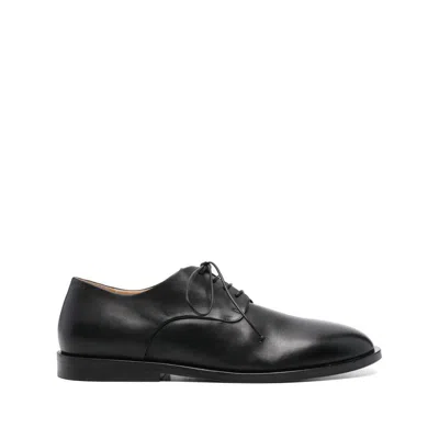 Marsèll Elegant Leather Derby Dress Shoes For Men In Black