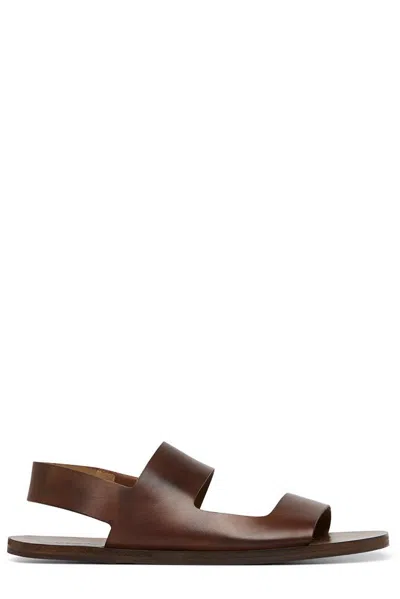 Marsèll Double-strap Leather Sandals In Brown
