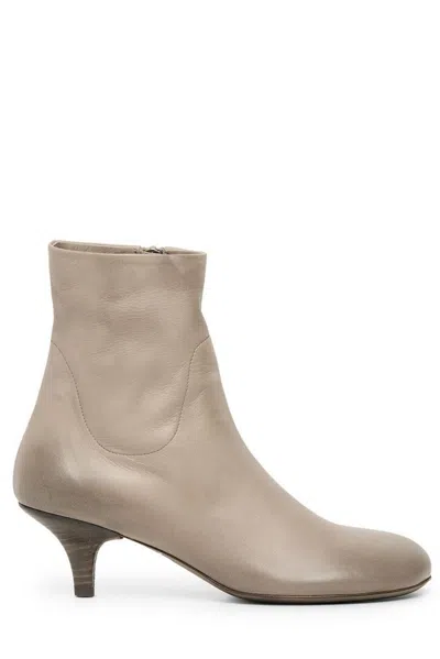 Marsèll Spilla Leather Ankle Boots In Grey